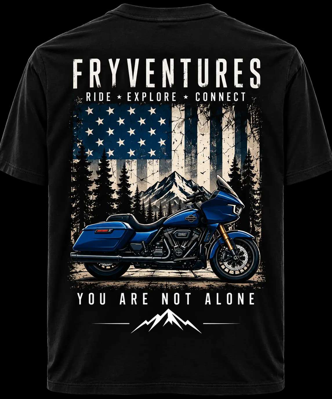 Approved FryVentures Ride Explore Connect shirt